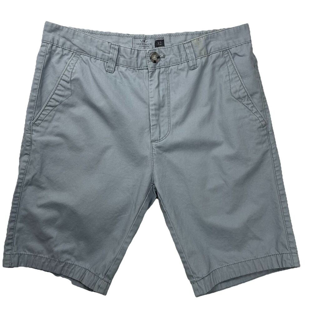 Brunswick Men’s Chino Shorts Gray Summer Casual Preppy-32